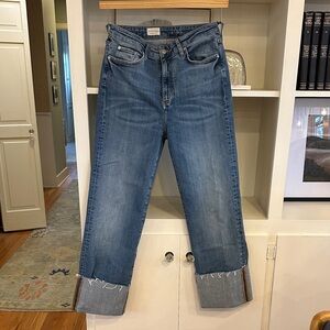 Anthropologie Pilcro Scotty Cuffed High Rise Jeans